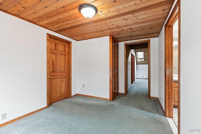 1826 Cardner Rd, Fabius, NY 13122 - spare room with light carpet, wooden ceiling, and baseboards