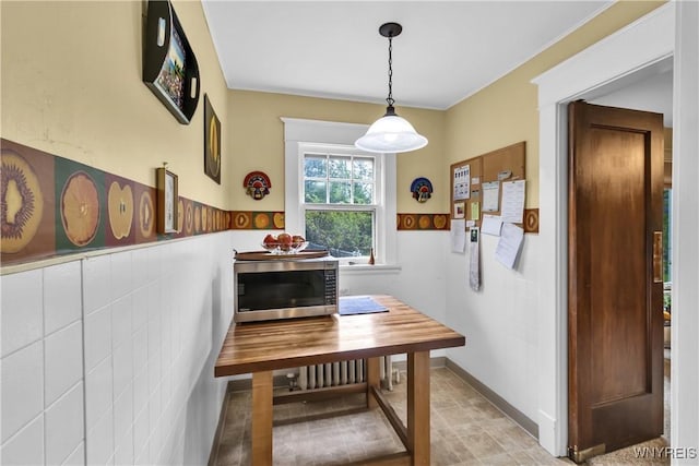 view of dining area