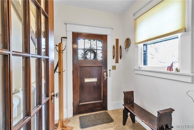 entryway featuring healthy amount of natural light