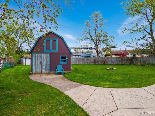 view of shed