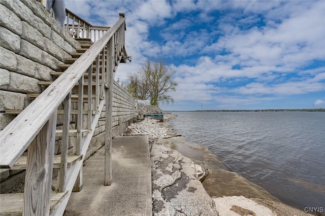 17869 County Route 59, Brownville, NY 13634 - water view featuring stairway