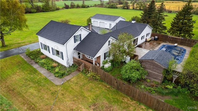aerial view of property and surrounding area
