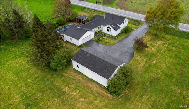 view from above of property