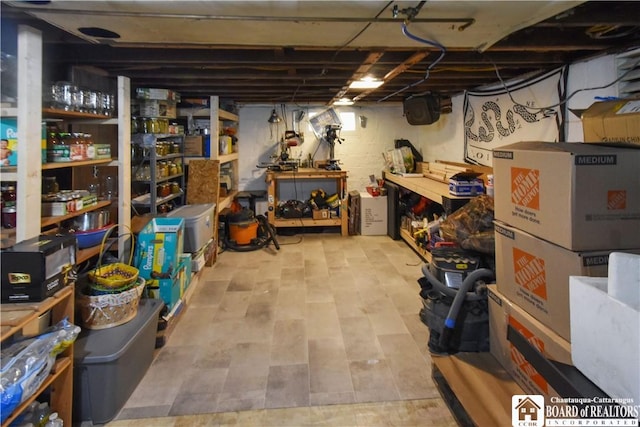 view of storage room