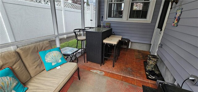 43 Sunnyside Dr, Elmira, NY 14905 - view of patio / terrace with fence