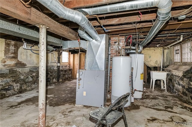 329 Jewett Ave, Buffalo, NY 14214 - below grade area with water heater and heating unit
