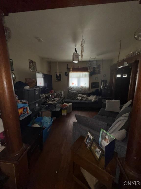 1322 S Ave Unit 24, Syracuse, NY 13207 - living room with wood finished floors