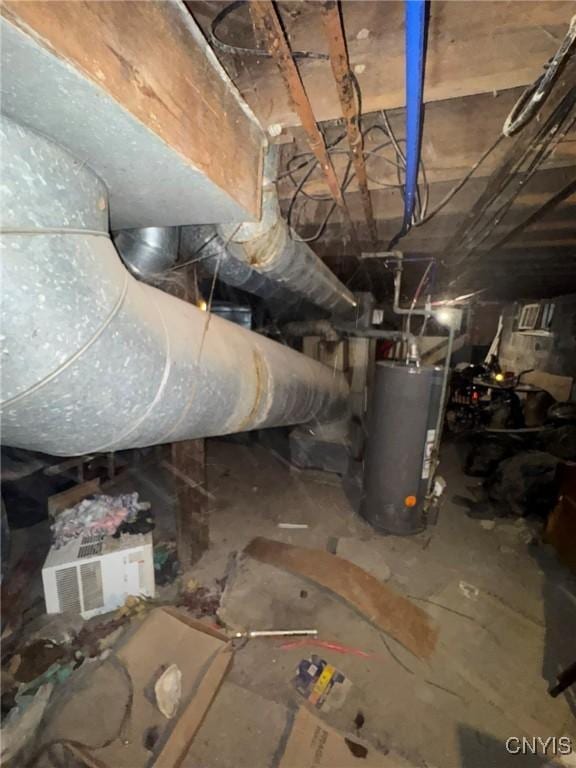 1322 S Ave Unit 24, Syracuse, NY 13207 - inside crawl space featuring gas water heater