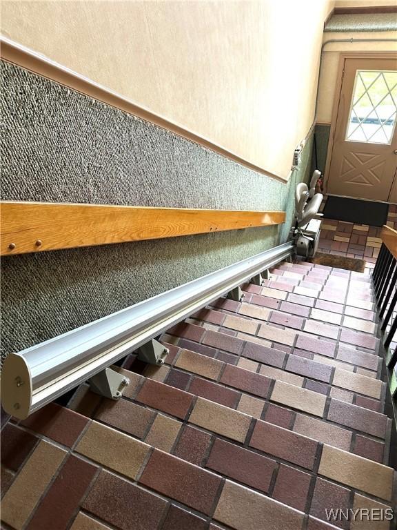 entryway with wainscoting