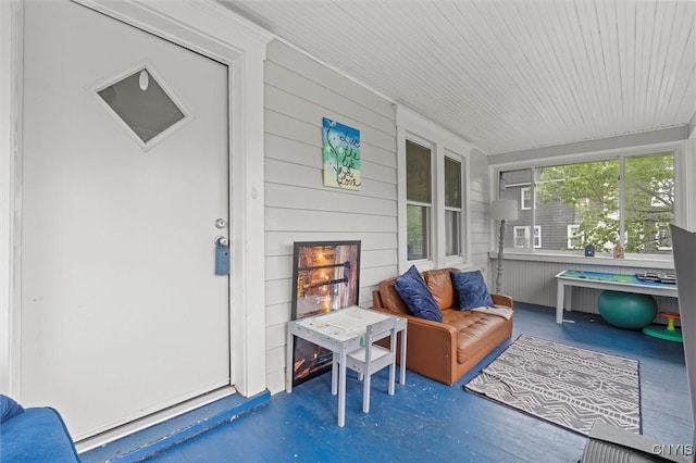 view of sunroom / solarium