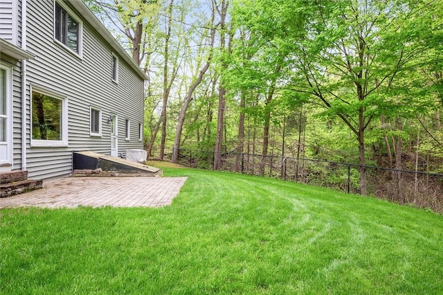 view of yard featuring a patio area