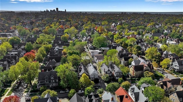 aerial perspective of suburban area