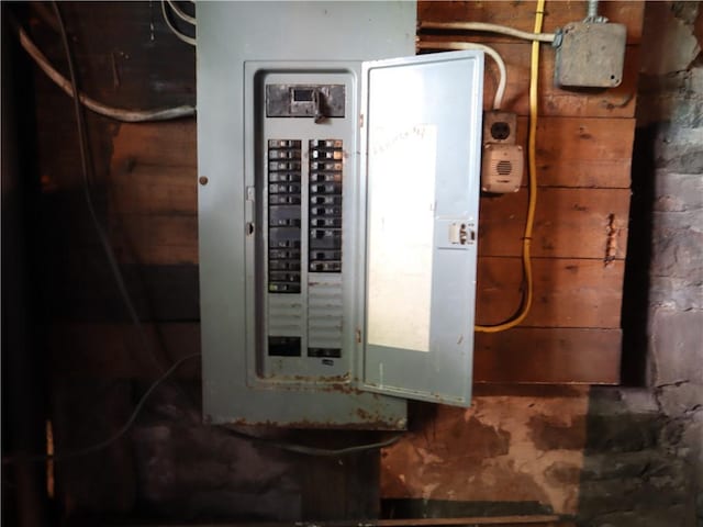 utility room with electric panel