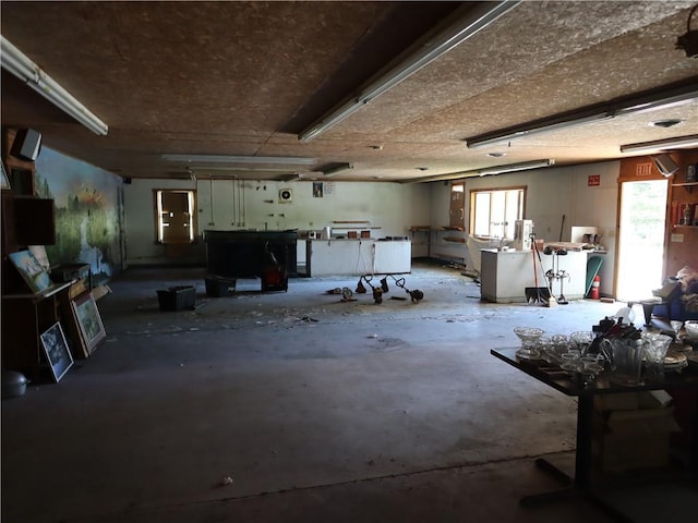 miscellaneous room featuring concrete flooring