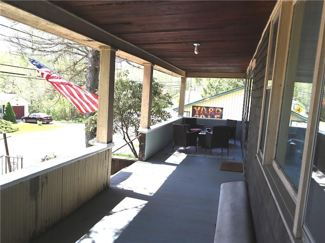 view of patio with covered porch