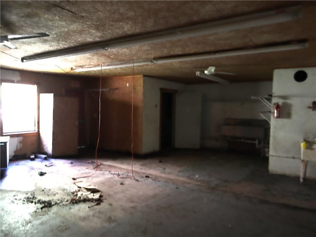 view of basement