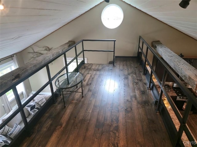 1003 Waterview Dr, Vienna, NY 13308 - additional living space with wood-type flooring and lofted ceiling