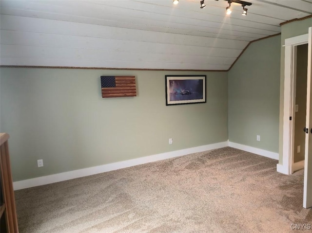 1003 Waterview Dr, Vienna, NY 13308 - additional living space with carpet floors, vaulted ceiling, and baseboards