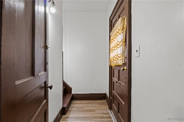 75 Box Ave, Buffalo, NY 14211 - doorway featuring light wood-style flooring and baseboards
