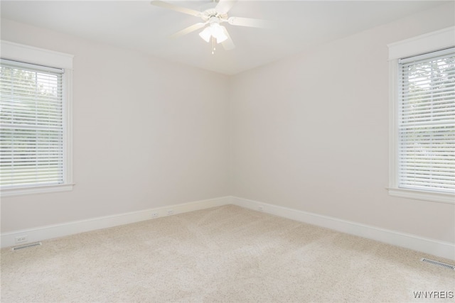 56 Sunset Ln, Orchard Park, NY 14127 - empty room featuring carpet floors, ceiling fan, and baseboards