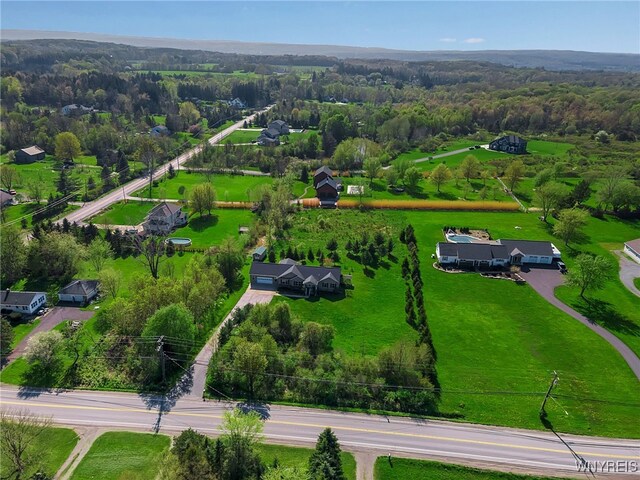 1275 Center St, Aurora, NY 14052 - drone / aerial view of a heavily wooded area