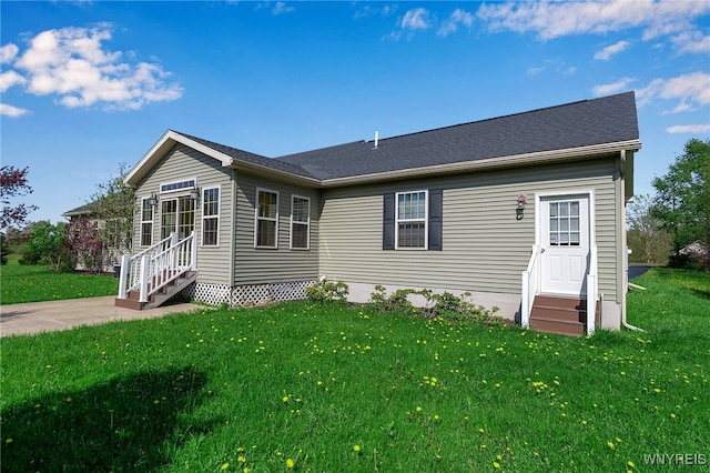 1275 Center St, Aurora, NY 14052 - view of front of house featuring entry steps and a front lawn