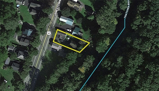332 Jamestown St, Persia, NY 14070 - map / location featuring property boundaries highlighted