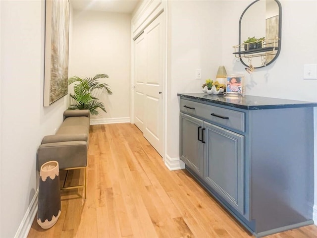 1549 Osburn Ln, Farmington, NY 14425 - hallway featuring light wood-style floors and baseboards