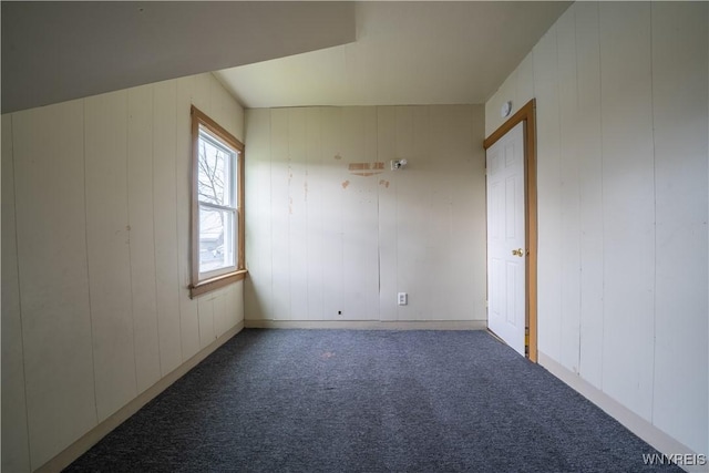 additional living space featuring carpet