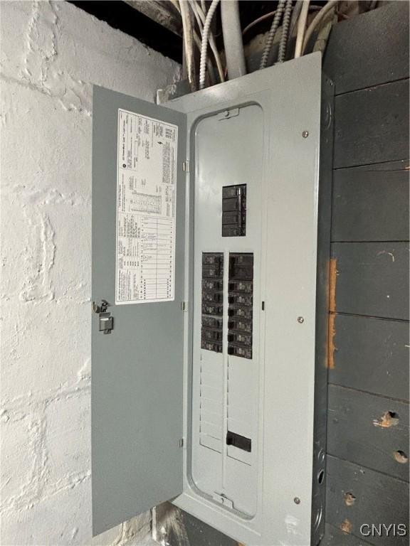 utility room with electric panel