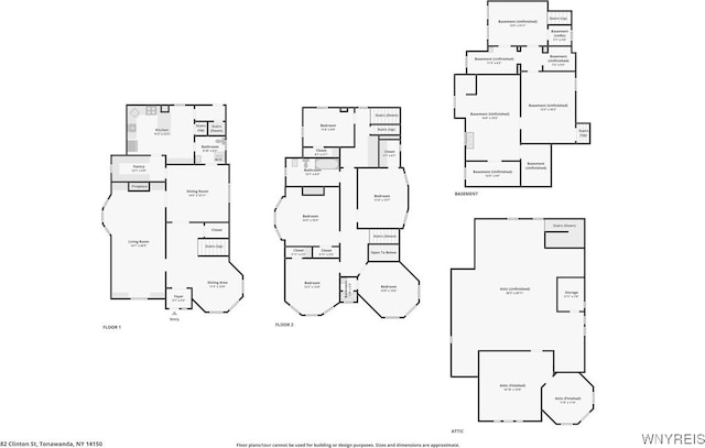 82 Clinton St, Tonawanda-City, NY 14150 - room layout