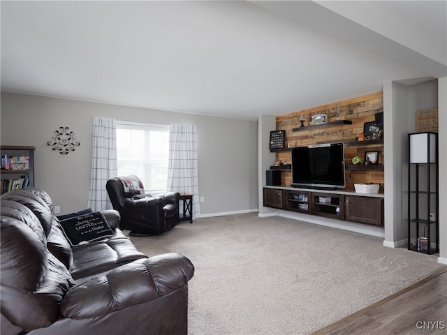 36395 Sarah Ln, Orleans, NY 13656 - living area featuring baseboards and light wood-style floors