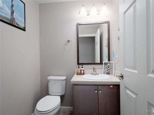 36395 Sarah Ln, Orleans, NY 13656 - half bathroom featuring vanity and toilet