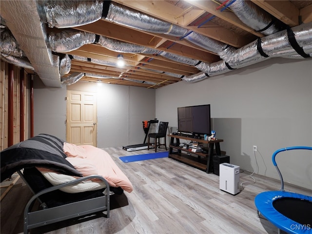 36395 Sarah Ln, Orleans, NY 13656 - basement featuring wood finished floors