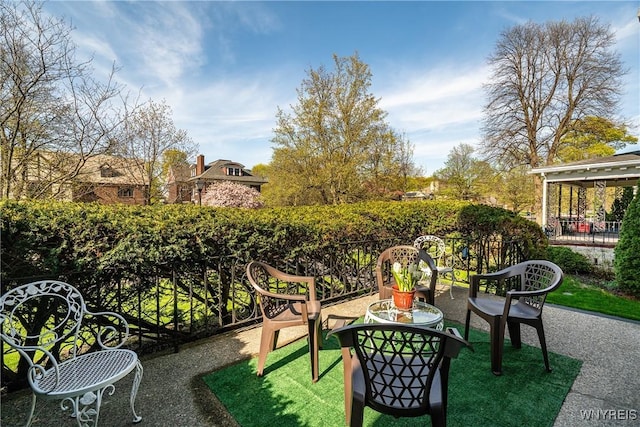47 Beard Ave, Buffalo, NY 14214 - view of patio featuring fence