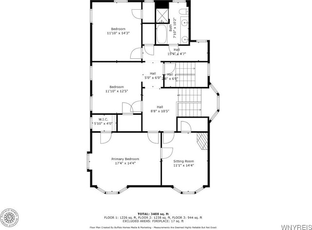 47 Beard Ave, Buffalo, NY 14214 - floor plan / room layout