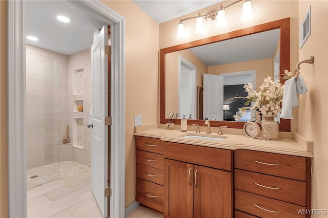 20 Harbour Pointe, Buffalo, NY 14202 - full bathroom with a walk in shower, vanity, and tile patterned floors