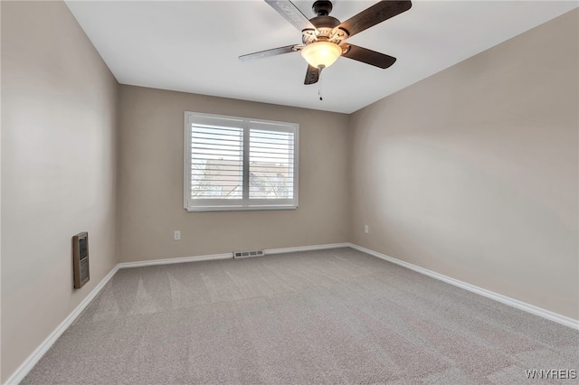 20 Harbour Pointe, Buffalo, NY 14202 - carpeted spare room featuring baseboards, heating unit, and ceiling fan