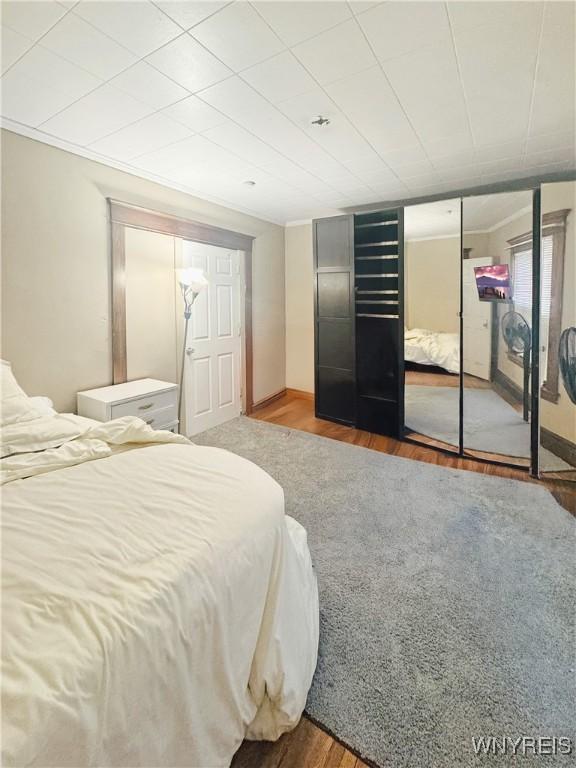66 Northrup Pl, Buffalo, NY 14214 - bedroom featuring wood finished floors and baseboards