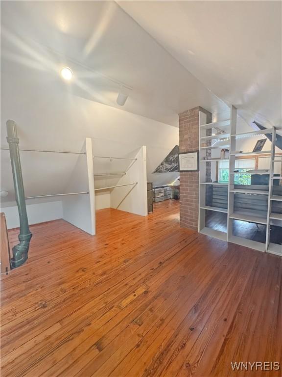 66 Northrup Pl, Buffalo, NY 14214 - additional living space with wood-type flooring and lofted ceiling