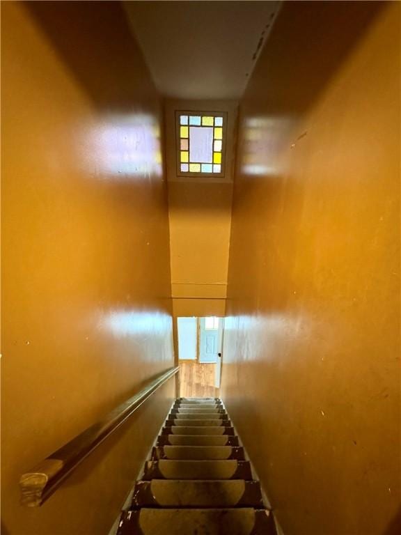 view of stairway