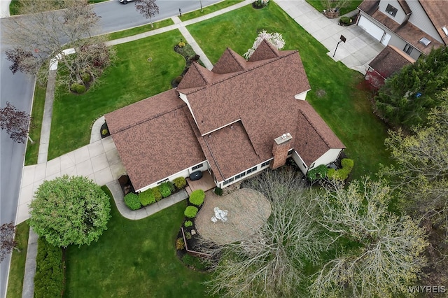 aerial view of property and surrounding area
