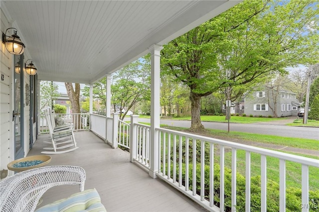balcony with a porch
