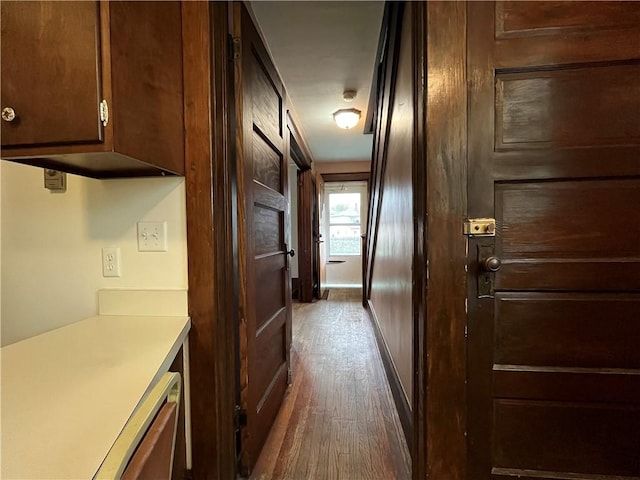 324 W Ave, Elmira-City, NY 14904 - corridor featuring dark wood-style floors