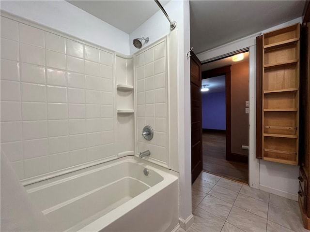 324 W Ave, Elmira-City, NY 14904 - full bathroom featuring shower / tub combination, baseboards, and tile patterned flooring