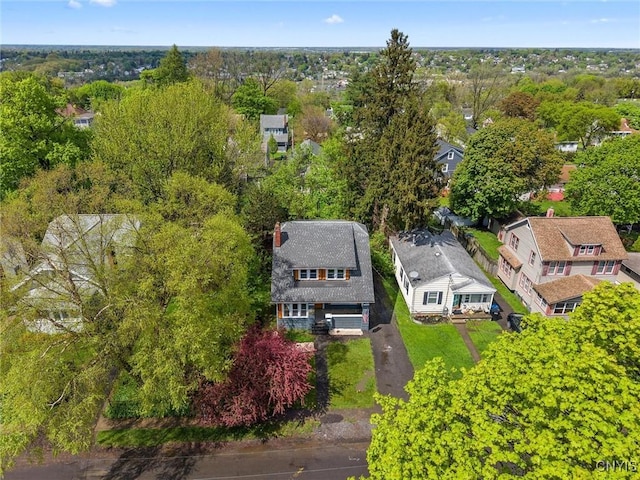 aerial perspective of suburban area
