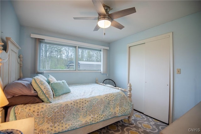 7732 Gifford Rd, Rome-Inside, NY 13440 - bedroom with a closet and ceiling fan