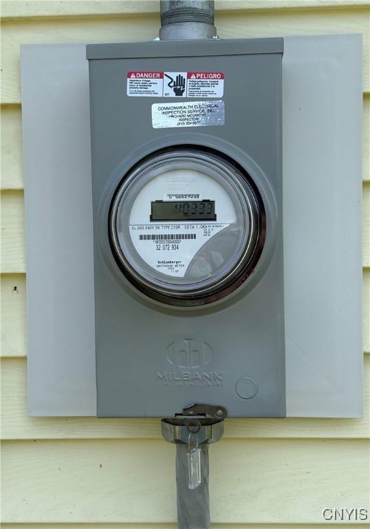 7732 Gifford Rd, Rome-Inside, NY 13440 - exterior view of electric meter