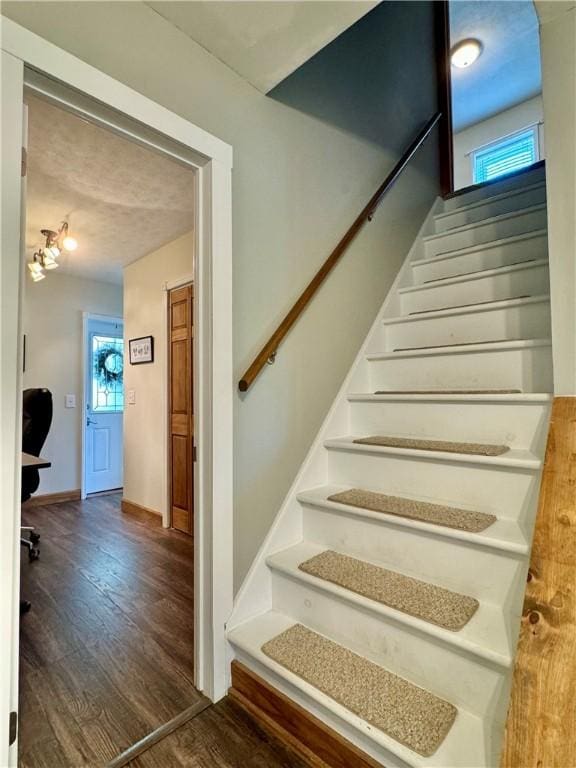 155 Hickory Grove Rd, Horseheads, NY 14845 - stairs featuring wood finished floors