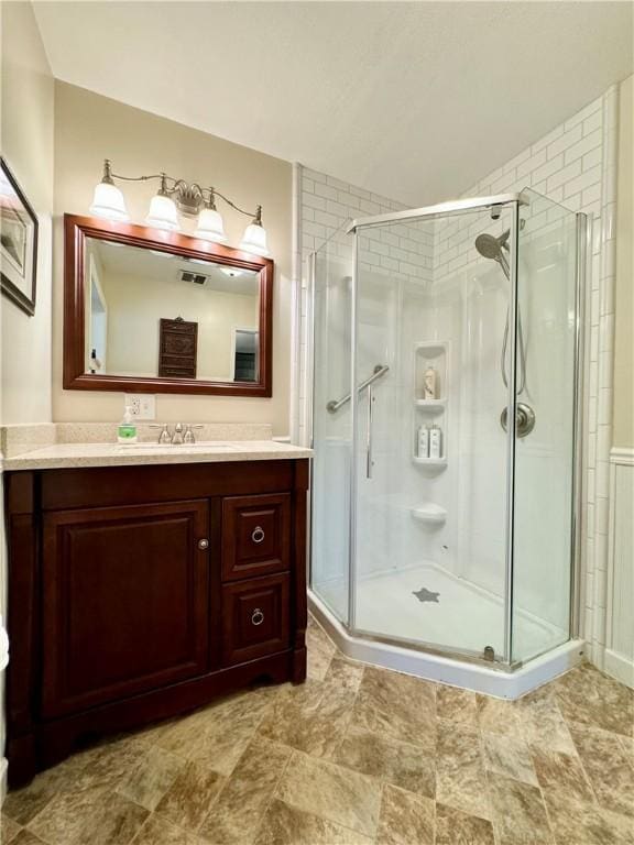 155 Hickory Grove Rd, Horseheads, NY 14845 - bathroom featuring a stall shower and vanity